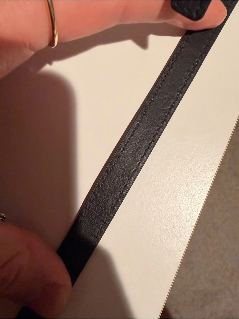 Louis Vuitton Black Epi Leather Double Wrap Bracelet with Silver LV Plaque